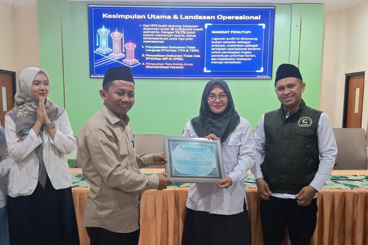 Prodi Tadris Bahasa Inggris Raih Peringkat 2 Hasil Monev Kinerja Tata Kelola Proses Pembelajaran FTIK UIN Madura